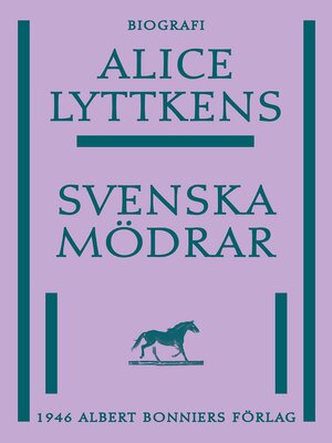 cover image of Svenska mödrar